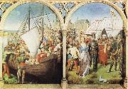 Hans Memling The Martyrdom of St Ursula's Companions and The Martyrdom of St Ursula oil